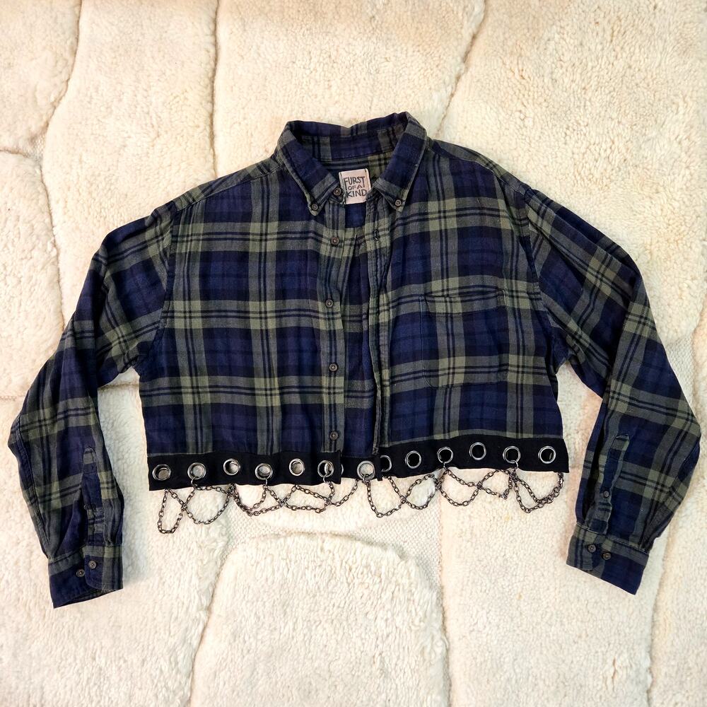 Vintage Reworked Chained Flannel